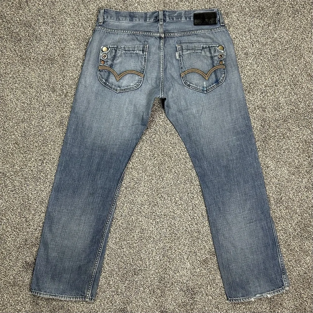 Levis Silver Tab Slim Fit Jeans Blue Denim Mens 34‎ Button Pockets 34x30 READ